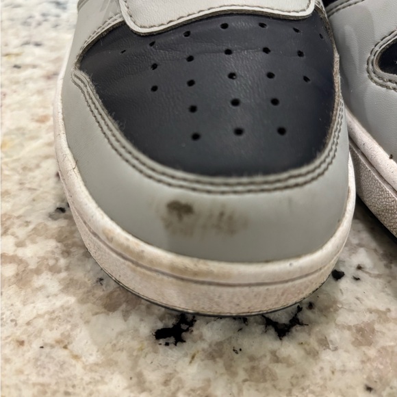 Nike Dunk Low youth 5.5 Gray and navy Sneakers with Red Accents - Picture 6 of 6